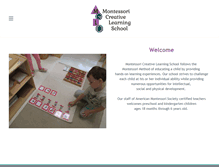 Tablet Screenshot of montessoricreativelearningschool.com